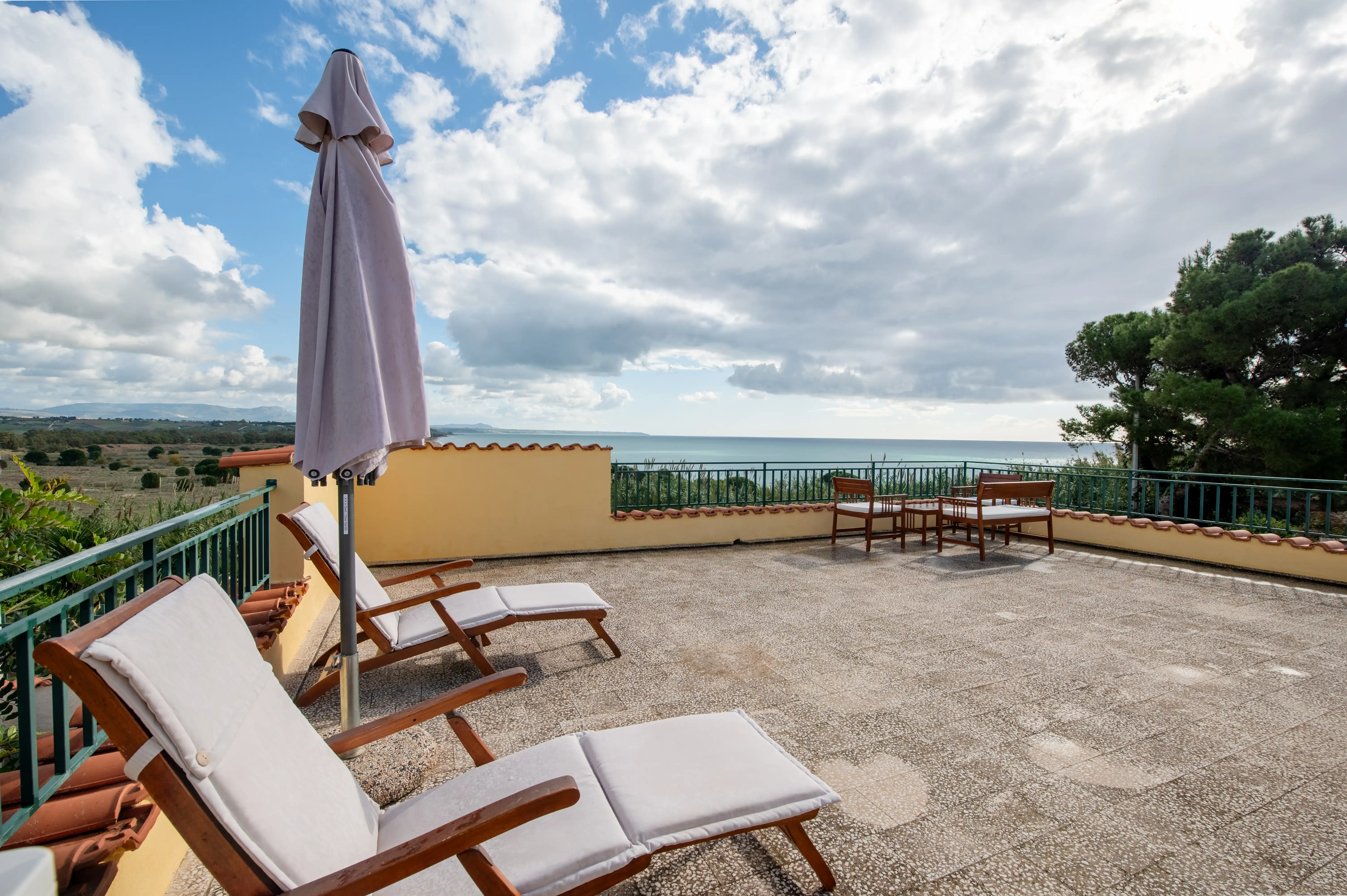 Affitto vacanze Selinunte - Terrazza panoramica con vista mare, casa vacanza The Rising Sun